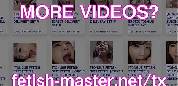  Japanese Asian Tongue Spit Face Nose Licking Sucking Kissing Handjob Fetish - More at fetish-master.net